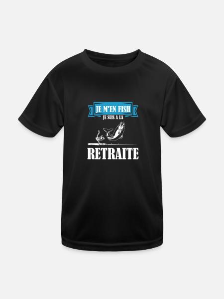 Es ist mir egal, ich bin im Ruhestand - Kinder Funktions-T-Shirt - Schwarz - Vorne