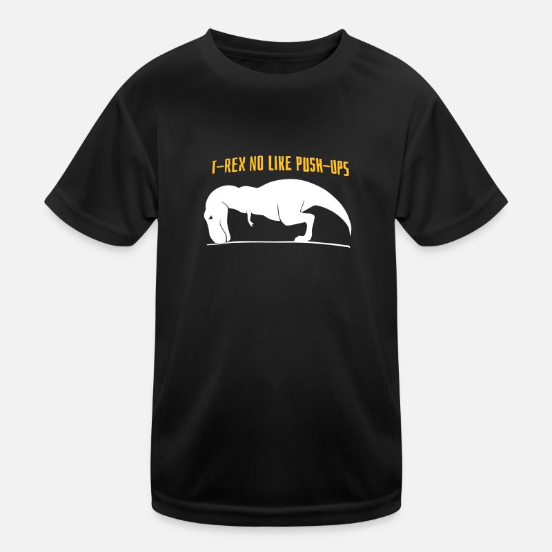 T-Rex no like push-ups Kids Functional T-Shirt