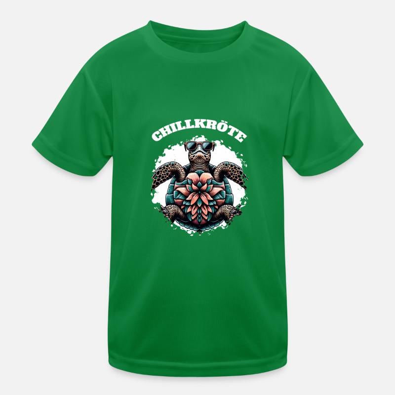 Chillkröte Schildkröte Kinder Funktions-T-Shirt