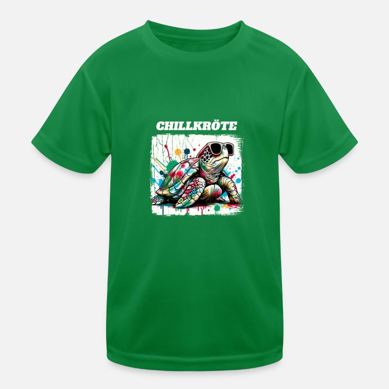 Chillkröte Schildkröte Kinder Funktions-T-Shirt