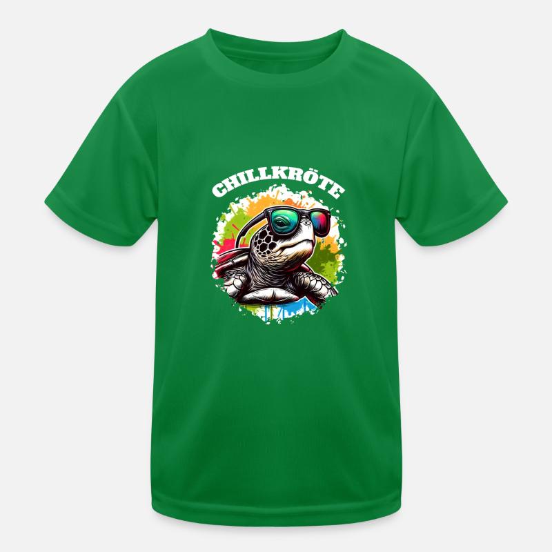 Chillkröte Schildkröte Kinder Funktions-T-Shirt