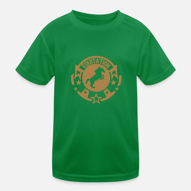 Horse riding buffer logo25 cavalier1 Kids Functional T-Shirt