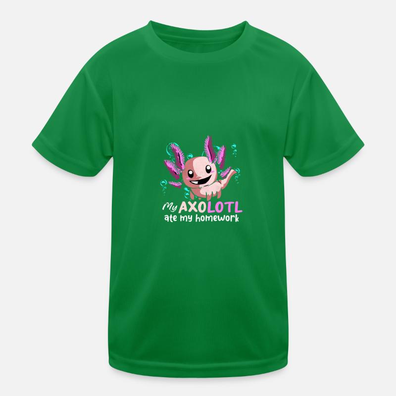 Axolotl Kinder Funktions-T-Shirt