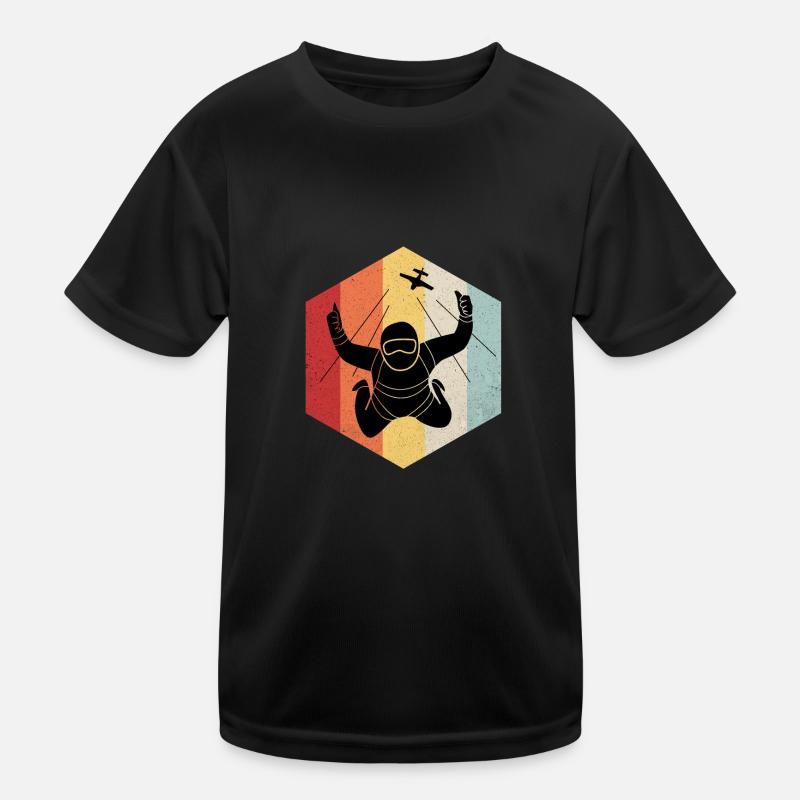 Parachuting Kids Functional T-Shirt