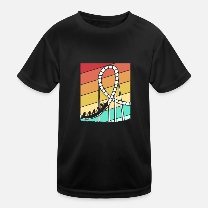 Achterbahn Kinder Funktions-T-Shirt