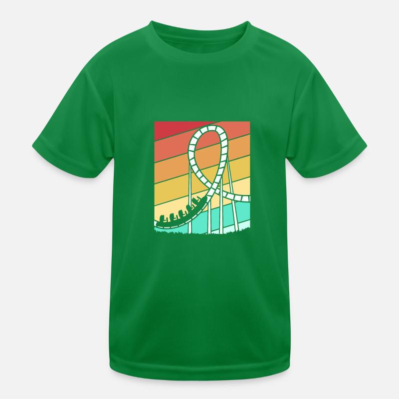 Achterbahn Kinder Funktions-T-Shirt
