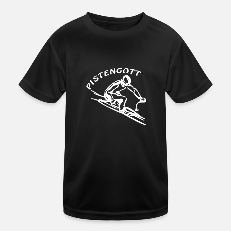 Pistengott (1) einfarbig Kinder Funktions-T-Shirt