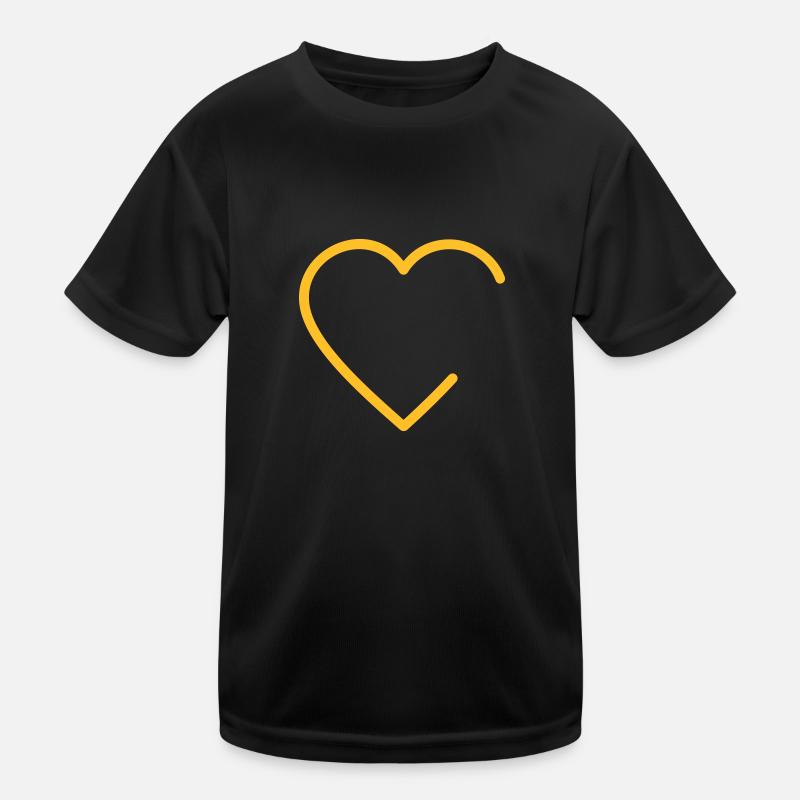 open heart outline (1c) T-shirt sport Enfant