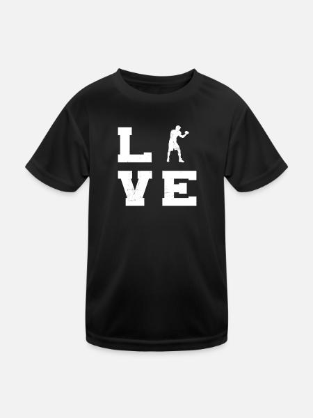 Boxe Homme Boxe Boxe Boxe Femmes - T-shirt sport Enfant - noir - Devant