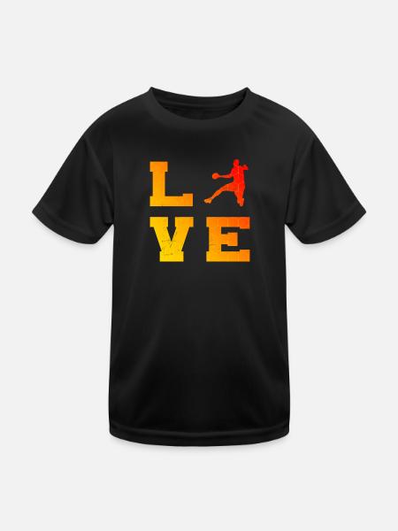 Handball Games Men Handball Handball Players - Kids Functional T-Shirt - black - Front