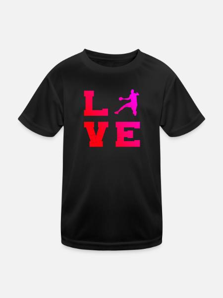 Joueurs de handball masculins Joueurs de handball Joueurs de handball Joueurs de handball - T-shirt sport Enfant - noir - Devant