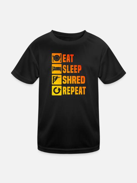 Snowboard Men Snowboarder Snowboarding Wintersp - Kids Functional T-Shirt - black - Front