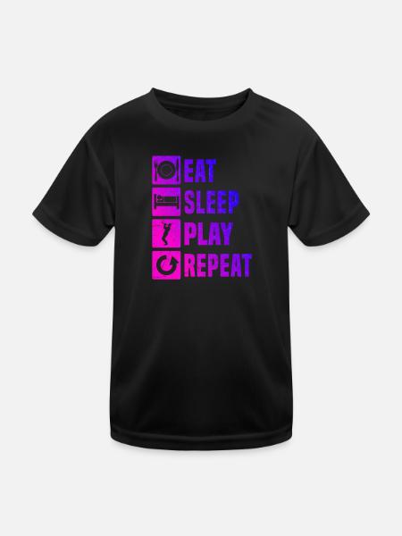 Trompetenspieler Trumpet Player Trompete - Kids Functional T-Shirt - black - Front