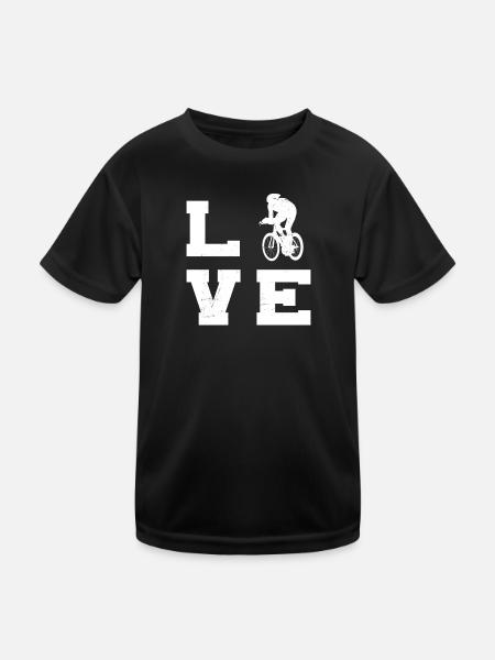 Vélo de route Cyclisme sur route Femme Homme - T-shirt sport Enfant - noir - Devant
