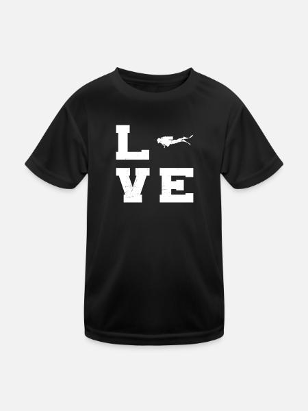 Scuba Diver Men Scuba Diving Scuba Divers - Kids Functional T-Shirt - black