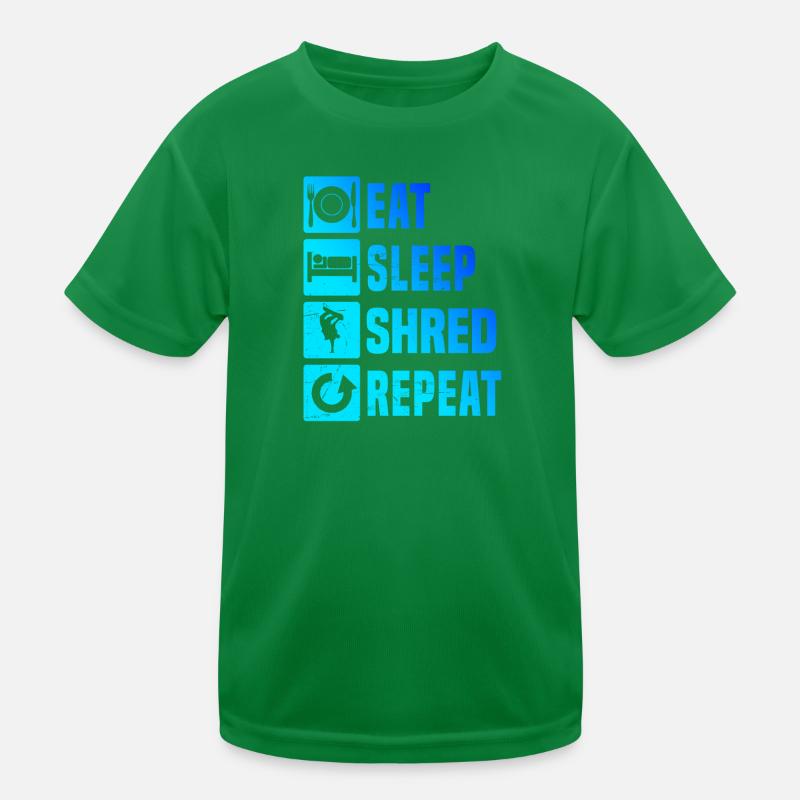 Wintersport Snowboarder Snowboarding Snowboard Kinder Funktions-T-Shirt