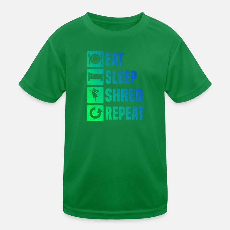 Wintersport Snowboard Snowboarding Snowboarder Kinder Funktions-T-Shirt