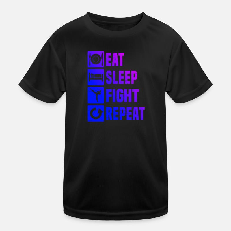 Boxing Damen Kickboxer Kickboxen Kickbox Kinder Funktions-T-Shirt