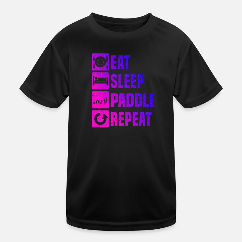 Paddle Racket Women's Paddle Court Paddle Paddle Ten Kids Functional T-Shirt