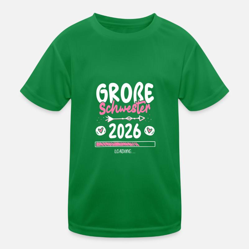 Große Schwester 2026 Loading Kinder Funktions-T-Shirt