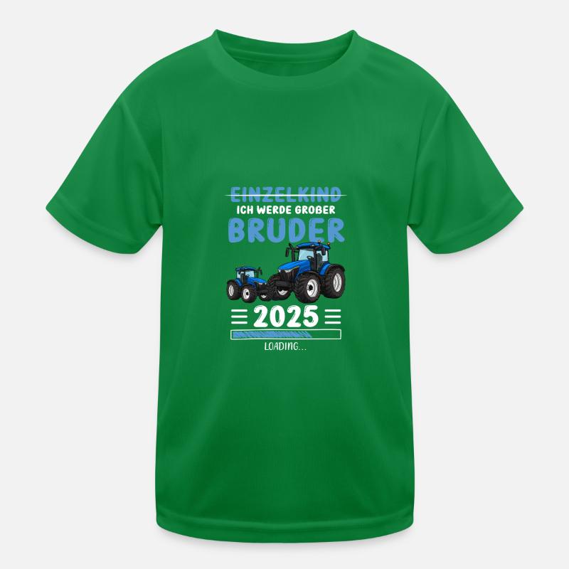 Ich Werde Großer Bruder 2025 Traktor Kinder Funktions-T-Shirt