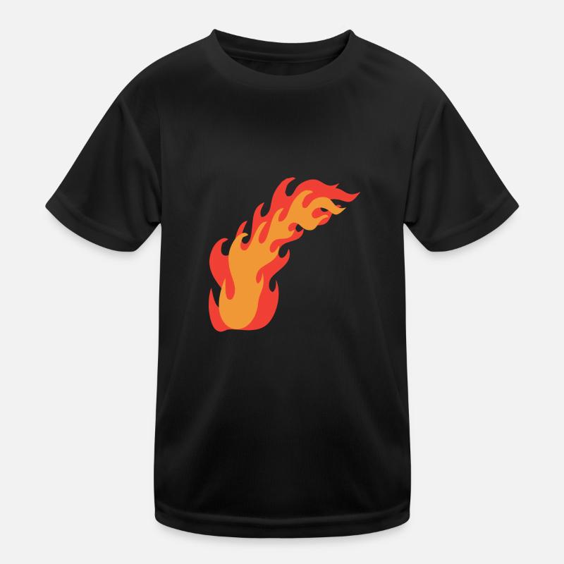 Flammes de feu T-shirt sport Enfant