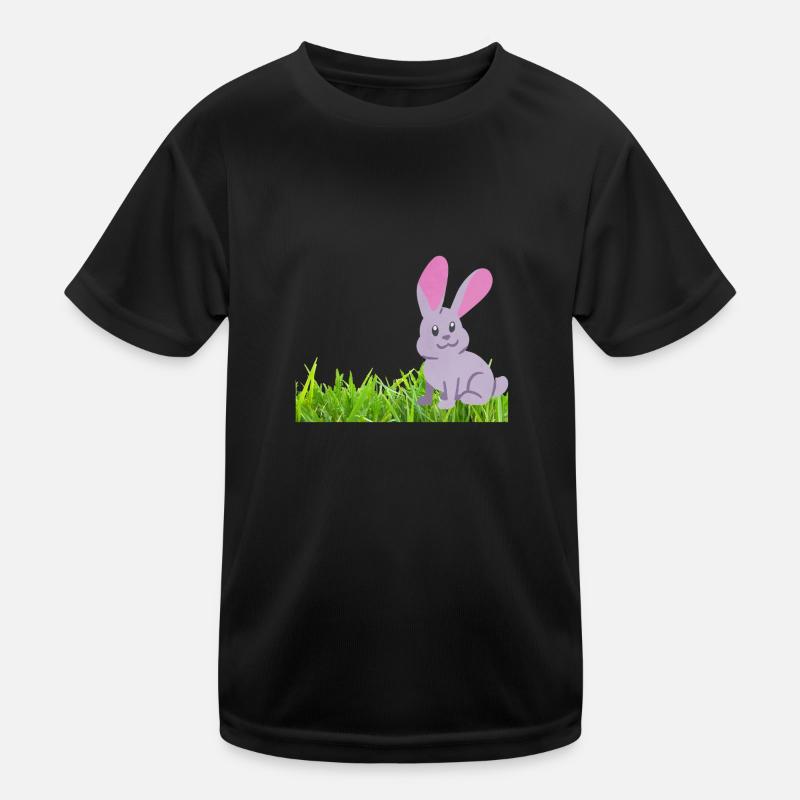 Lapin sur l’herbe T-shirt sport Enfant