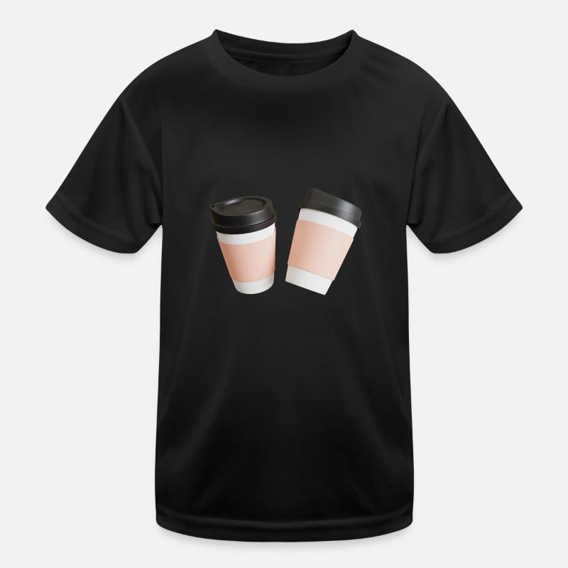 Kaffee Kinder Funktions-T-Shirt