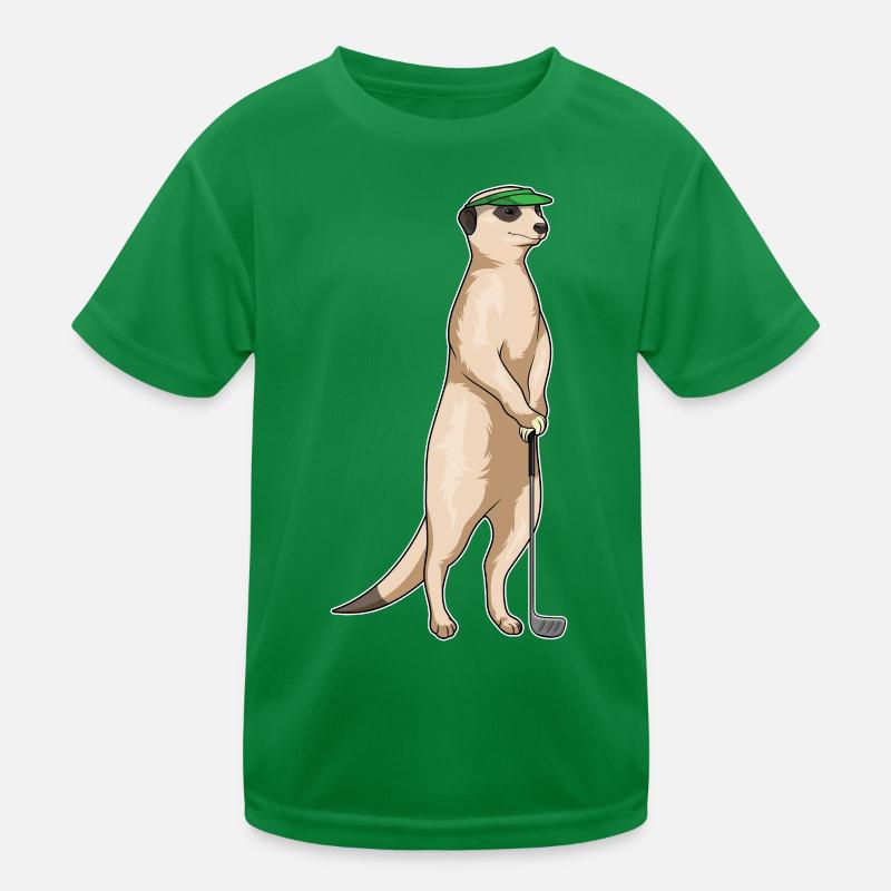 Erdmännchen Golf Golfschläger Kinder Funktions-T-Shirt