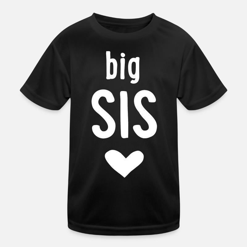 big sis - Kids Functional T-Shirt - black