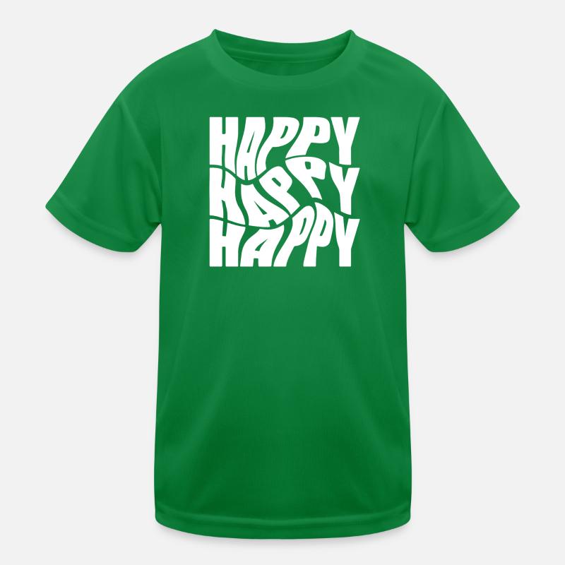 Typographie du graffiti Bold Happy T-shirt sport Enfant