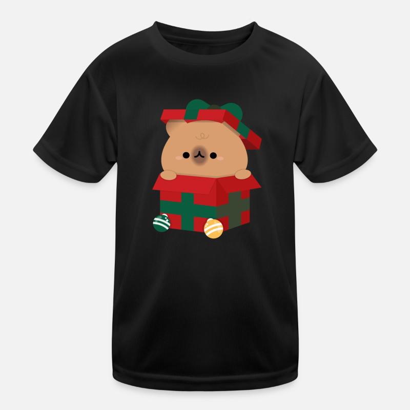 Cadeau de Noël Capybara T-shirt sport Enfant