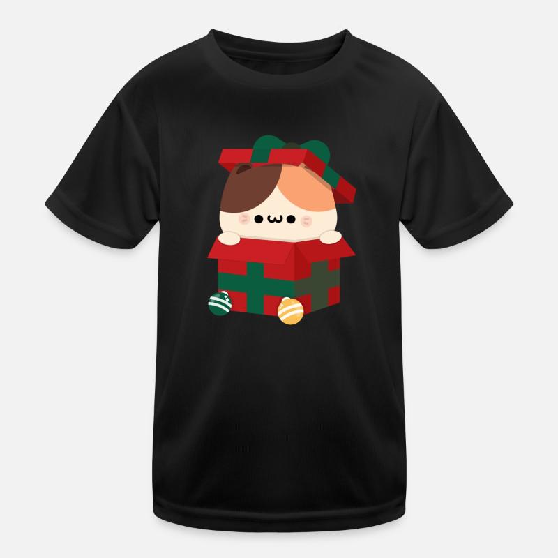Tortie Cat Weihnachtsgeschenk Kinder Funktions-T-Shirt