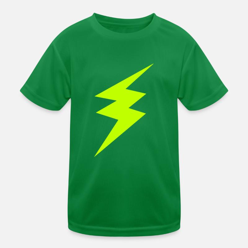 Green lightning Kids Functional T-Shirt