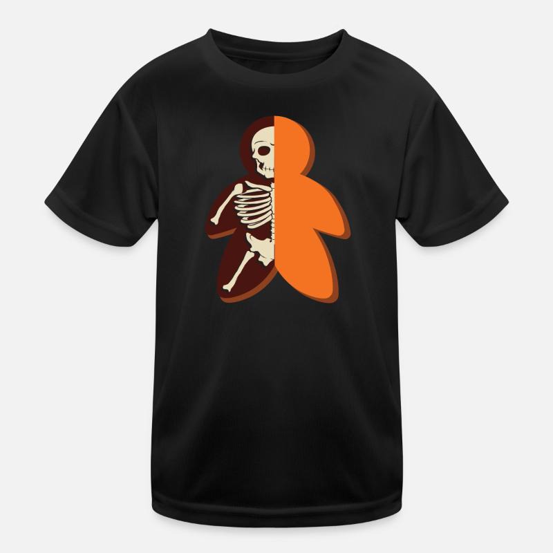 Character Pöppel Skeleton Orange Kids Functional T-Shirt