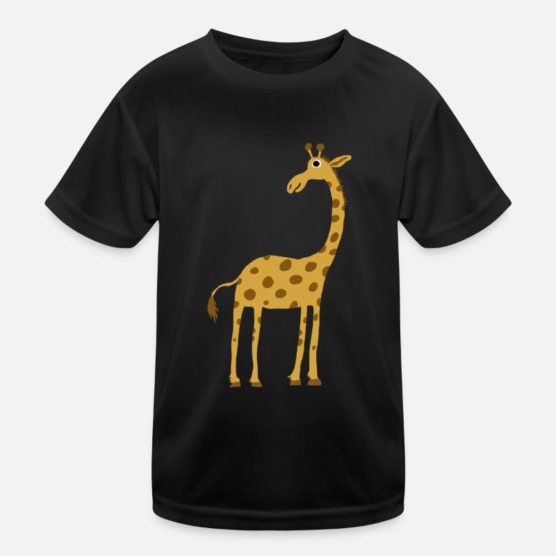 stehende Giraffe Kinder Funktions-T-Shirt