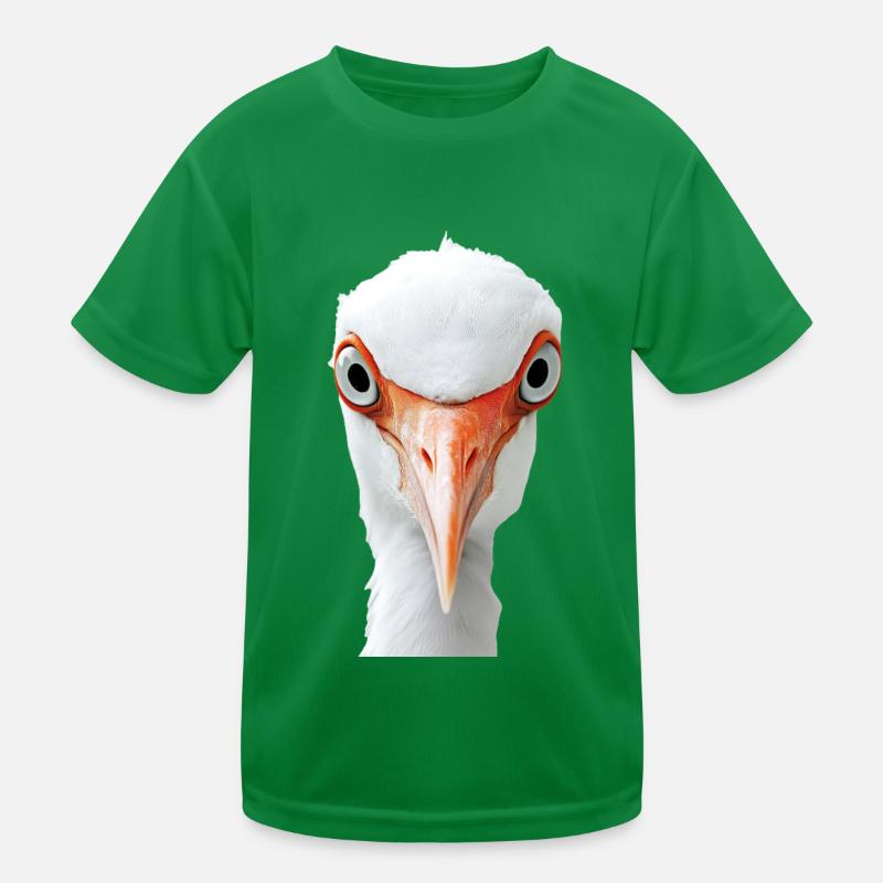 Reiher Vogel Kinder Funktions-T-Shirt