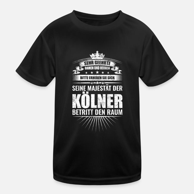 Lustiges Kölner Sprüche Geschenk Kinder Funktions-T-Shirt