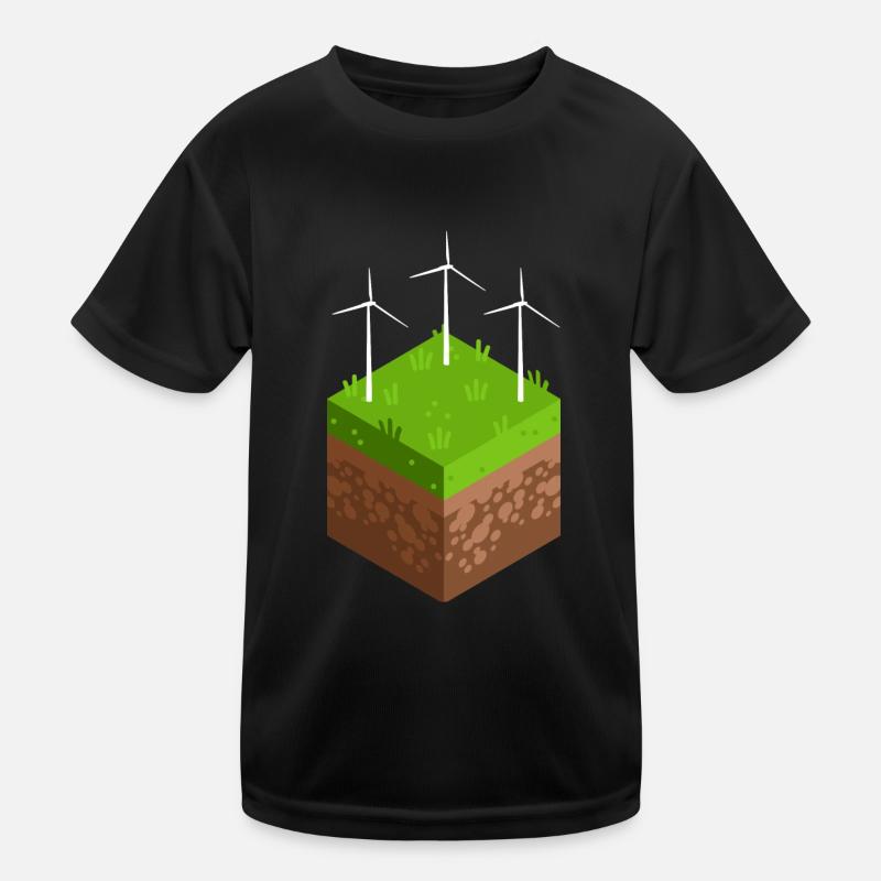 Transition énergétique avec l’éolienne T-shirt sport Enfant