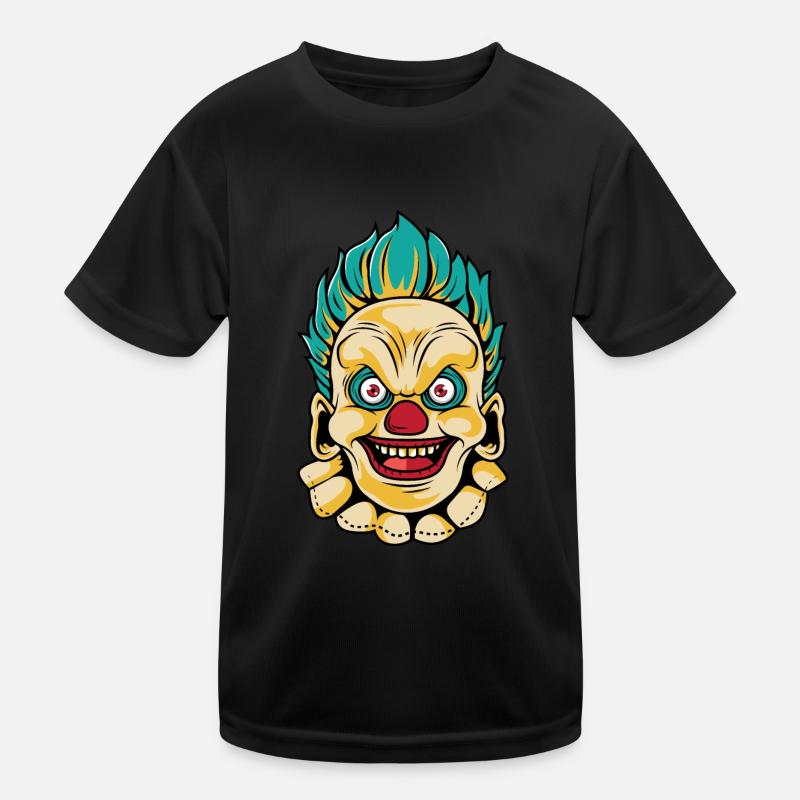 Böser Clown Entertainer Geschenk Kinder Funktions-T-Shirt