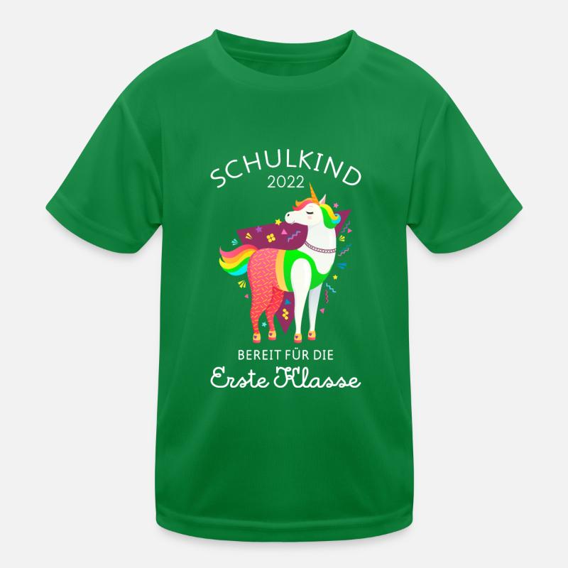 Schulkind 2022 - Einhorn Einschulung Geschenk Kinder Funktions-T-Shirt