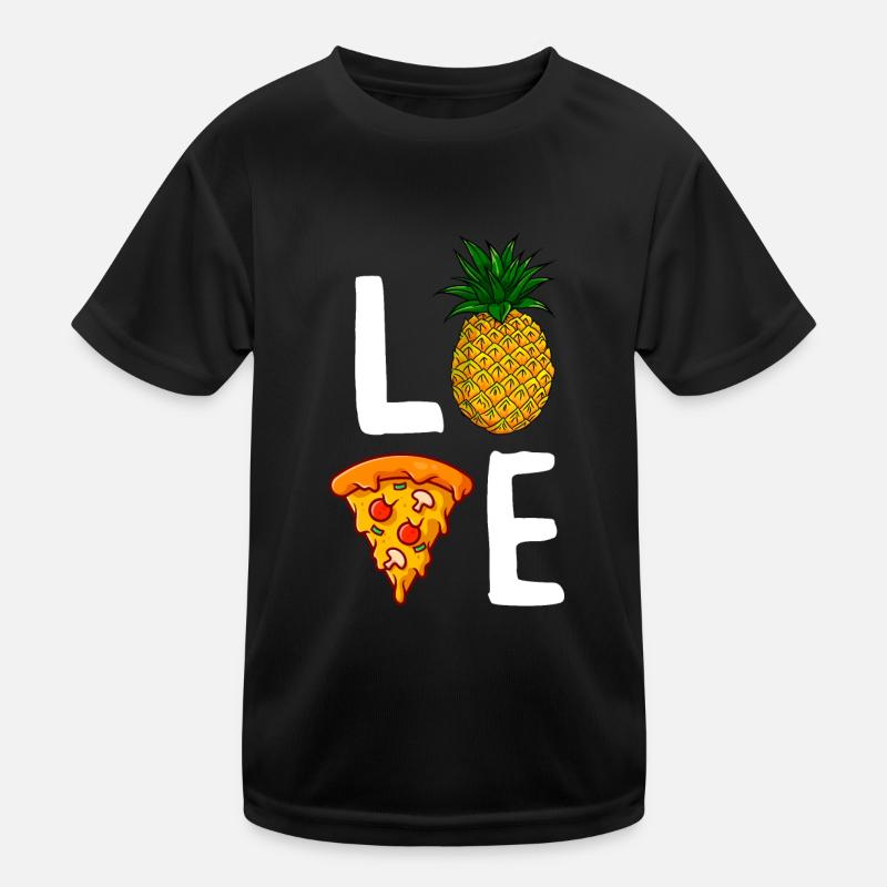 Love Pineapple Pizza Lovers Funny Hawaiian Pizza Kids Functional T-Shirt
