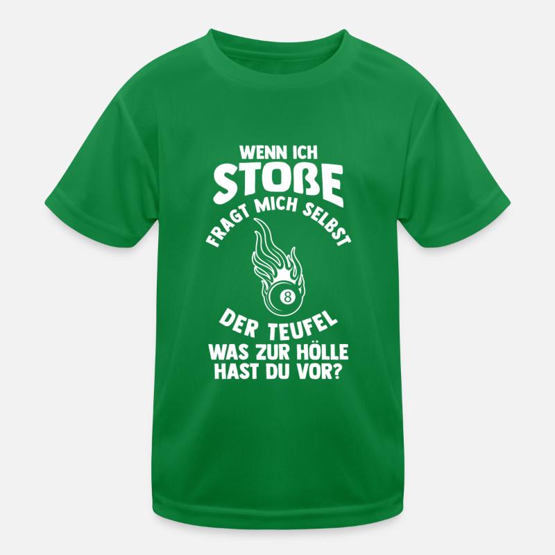 Snooker Billardtisch Billiard Billard Kinder Funktions-T-Shirt