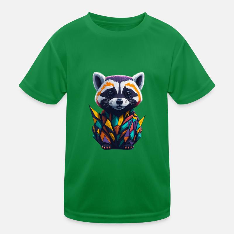 Racoon 2 Kinder Funktions-T-Shirt