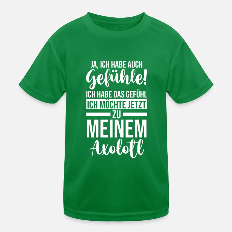Axolotl Kinder Funktions-T-Shirt