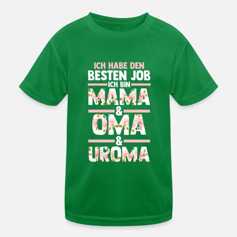 Mutter Mama Oma Uroma Kinder Funktions-T-Shirt
