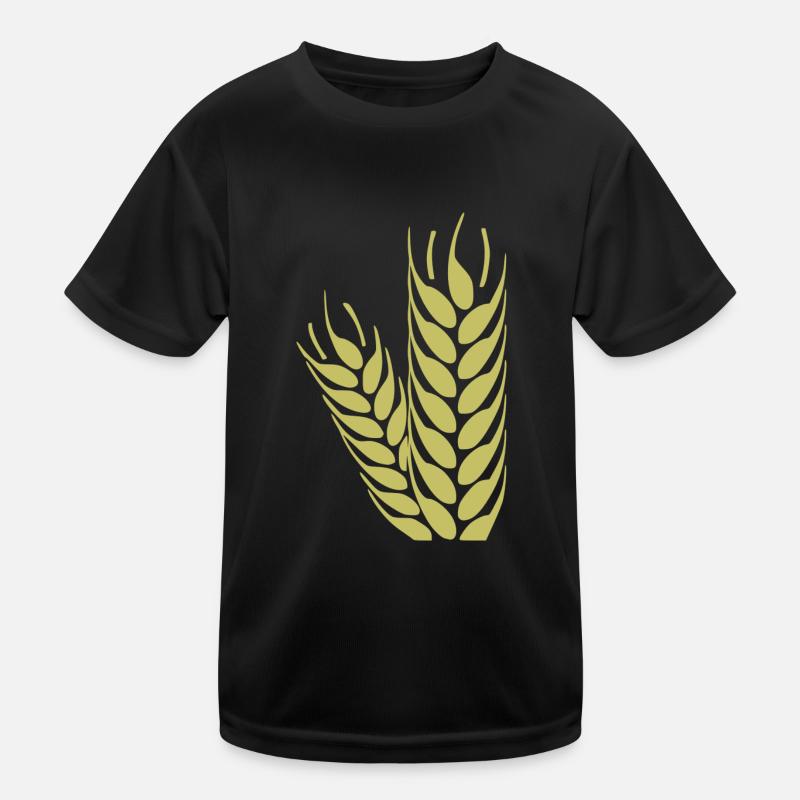 getreide corn cereal wheat weizen veggie gemuese v Kinder Funktions-T-Shirt