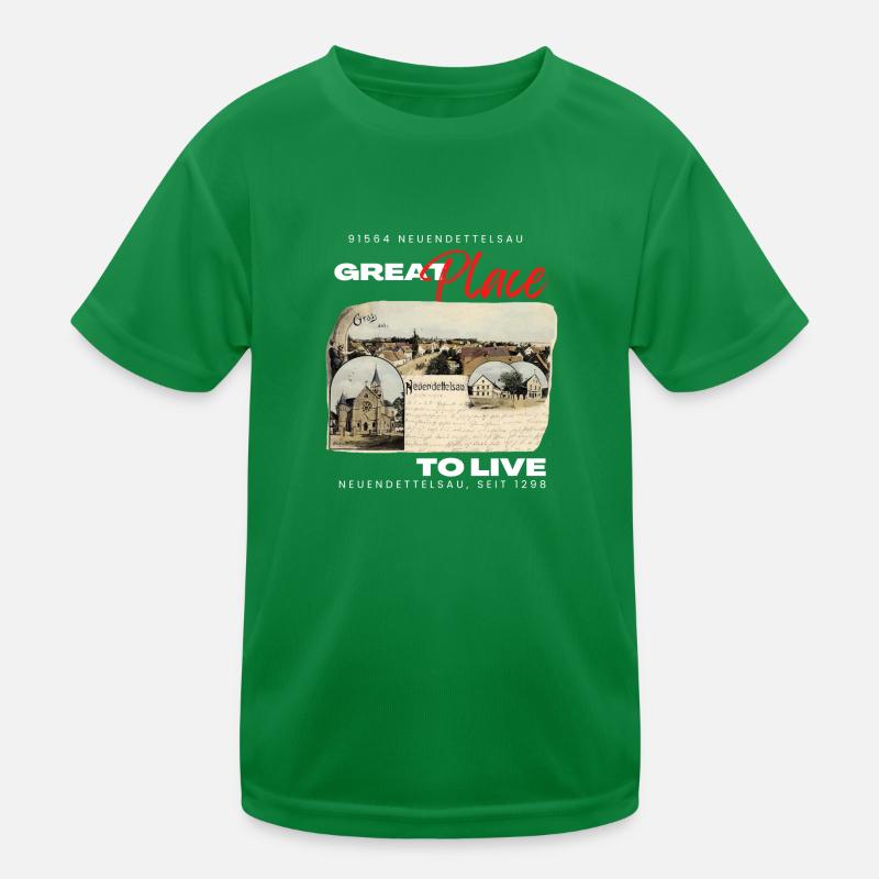 91564 Neuendettelsau Mittelfranken Gemeinde Mode Kinder Funktions-T-Shirt