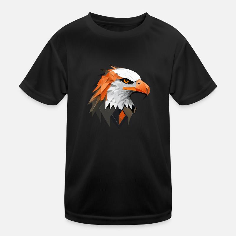 Aigle, Géométrique, Illustration, Abstrait, Oiseau T-shirt sport Enfant