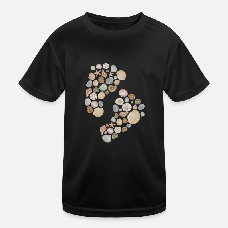Empreintes de moules - aquarelle T-shirt sport Enfant